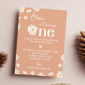 Boho Daisy Invitation pour le premier anniversaire