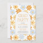 Boho Daisy Open House Afstudeerder Party Kaart (Voorkant)