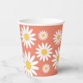 Boho Daisy Papieren Bekers (Voorkant)