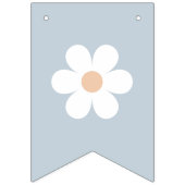 Boho Daisy Premier anniversaire Bannière photo (Premier drapeau)