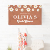 Boho Daisy Vrijgezellenfeest Welkom Spandoek (Insitu)