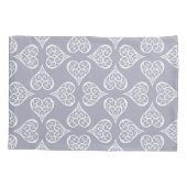 Boho Damask Heart Pattern Elegant Feminine Chic Kussensloop (Achterkant-Links)