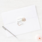 Boho Dank je wel Gefeliciteerd Ronde Sticker (Envelop)