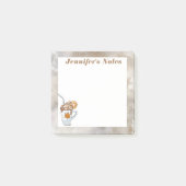 Boho dark Herfst thema warme koffie Opmerkingen Post-it® Notes (Voorkant)