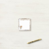 Boho dark Herfst thema warme koffie Opmerkingen Post-it® Notes (Op bureau)