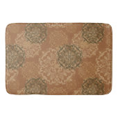Boho Dark Rust Mandalas Bath Mat (Voorkant)