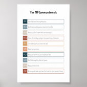 Boho de 10 geboden poster (Voorkant)
