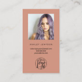 Boho de bruuste orde van de logo van de manuscript visitekaartje (Achterkant)