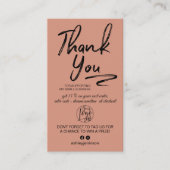 Boho de bruuste orde van de logo van de manuscript visitekaartje (Voorkant)