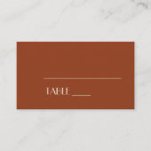 Boho Deco d'automne | Carte Mariage rouille (Devant)