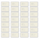 Boho Deco d'automne | Cream Guest Étiquette de adr (Devant)
