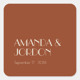 Boho Deco d'automne   Sticker pour sceau Mariage r