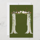 Boho Deer Antlers Canopy Couples - Uitnodiging (Achterkant)