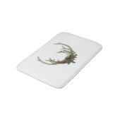 Boho Deer Antlers | Rustische kerstbeker Badmat (Gekanteld)