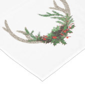 Boho Deer Antlers | Rustische kerstbeker Korte Tafelloper (Hoek)