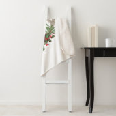 Boho Deer Antlers | Rustische kerstbeker Sherpa Deken (In situ)