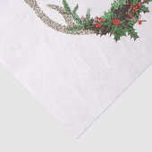 Boho Deer Antlers | Rustische kerstbeker Tissuepapier (Detail)