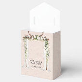 Boho Deer Antlers White Canopy Weddenschap Bedankdoosjes (Geopend)