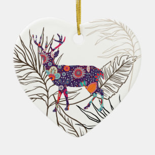 Boho Deer Blijf Wild Gypsy Kind Keramisch Ornament