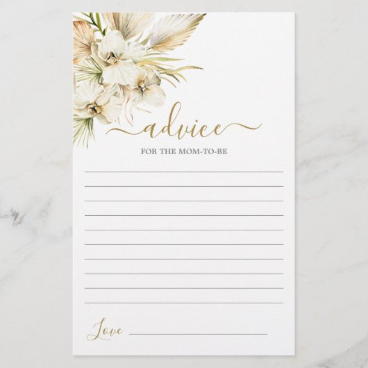 Boho Desert Advice for the Mam To be Card (Voorkant)