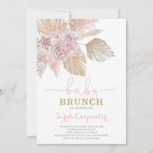 Boho Desert Baby shower Brunch invitation fille (Devant)