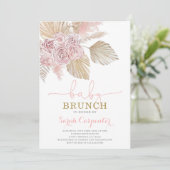 Boho Desert Baby shower Brunch invitation fille (Debout devant)