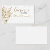 Boho Desert baby shower fille Diaper Carte Raffle (Devant / Derrière)