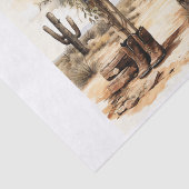 Boho Desert Bloemenboog Kunst voor Decoupage Tissuepapier (Detail)