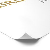 Boho Desert Bruidsborrel Welcome bord Poster (Hoek)