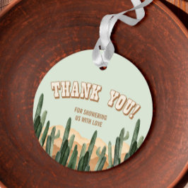 Boho Desert Cactus Southwestern Dank je wel Bedankjes Labels