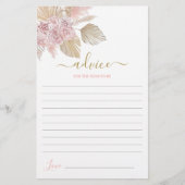 Boho Desert Conseils pour la maman à être carte (Devant)