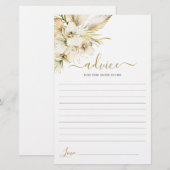 Boho Desert Conseils pour la maman à être carte (Devant / Derrière)