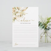 Boho Desert Conseils pour la maman à être carte (Debout devant)