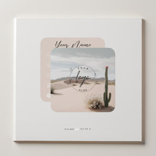 Boho   Desert   esthetisch Vierkante Visitekaartje
