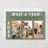 Boho Desert Groen Plat Kerstkaart (Achterkant)