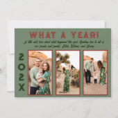 Boho Desert Groen Vlak Kerstkaart (Achterkant)