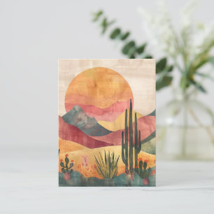Boho Desert Landscape - Zuidwestelijke Natuur Briefkaart