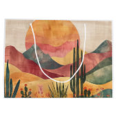 Boho Desert Landscape - Zuidwestelijke Natuur Groot Cadeauzakje (Achterkant)