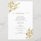 Boho Desert Menu Kaart (Voorkant)