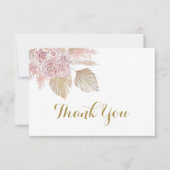 Boho Desert merci Note Cartes (Devant)