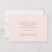 Boho Desert merci Note Cartes (Dos)