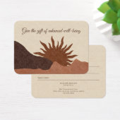 Boho Desert Sun Wellness Business Cadeau Certifica (Bureau)