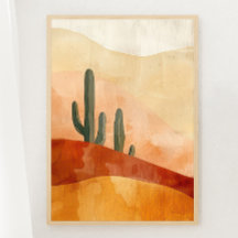 Boho Desert Tranquil Print 1 van 3 Poster