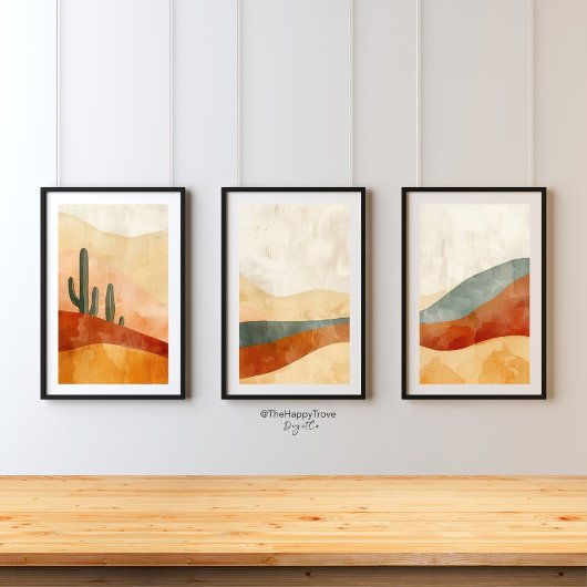 Boho Desert Tranquille Imprimer 1 sur 3 Poster
