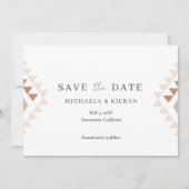Boho Desert Wedding Foto Save The Date (Voorkant)