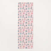 Boho Design- Frau mit Dreadlocks- Meditation- OM Yogamat (Voorkant)