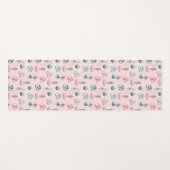 Boho Design- Frau mit Dreadlocks- Meditation- OM Yogamat (Voorkant (horizontaal))