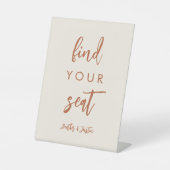 Boho Dessert Trouvez Votre Siège Mariage Panneau S (Recto)