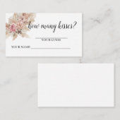 Boho Devinez combien de cartes de baisers (Devant / Derrière)