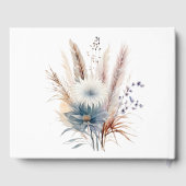 Boho d'hiver Mariage Floral | Livre d'invités blan (Verso)